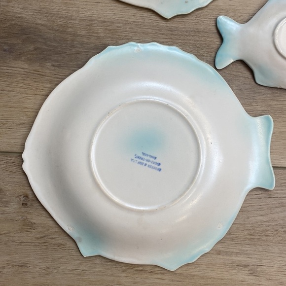 1930's Art Deco Fish‎ Plates - Picture 12 of 16